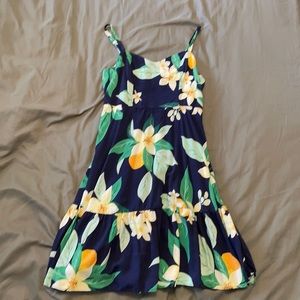 Old Navy small cami dress tropical flowers